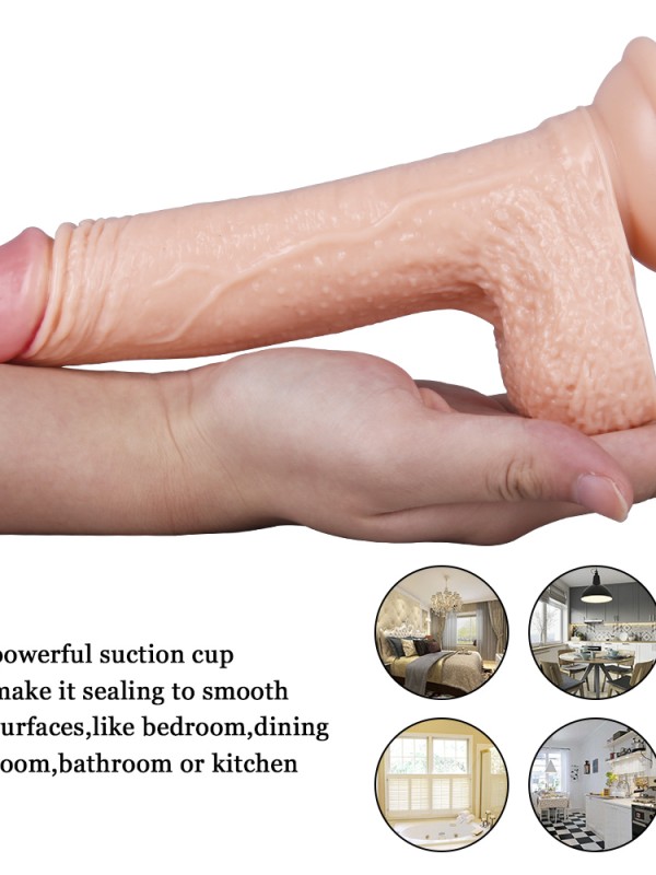 Censan 19CM Ten Rengi Vantuzlu Dildo