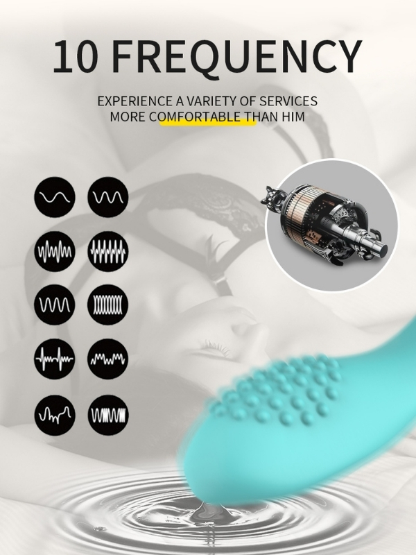 Censan Kablosuz Kumandalı Tırtıklı Klitoris ve G-Spot Uyarıcı 2 in 1 Çift C Vibratör