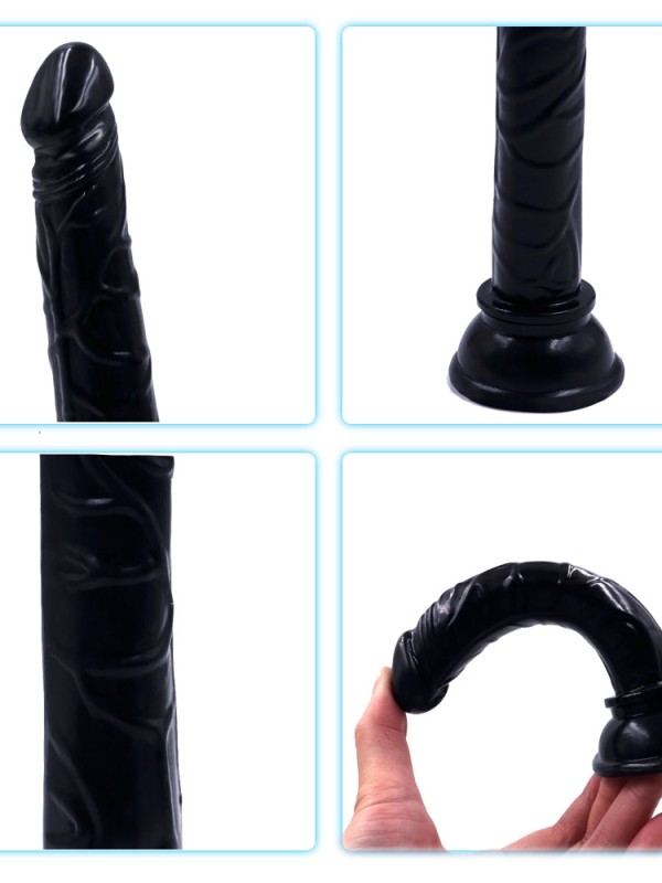Censan Siyah Renk Gerçekçi 15CM Anal Dildo