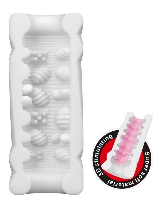 Censan Super Soft Material 3d Stimulating Kiko Kola Kutusu Şeklinde Mastürbatör