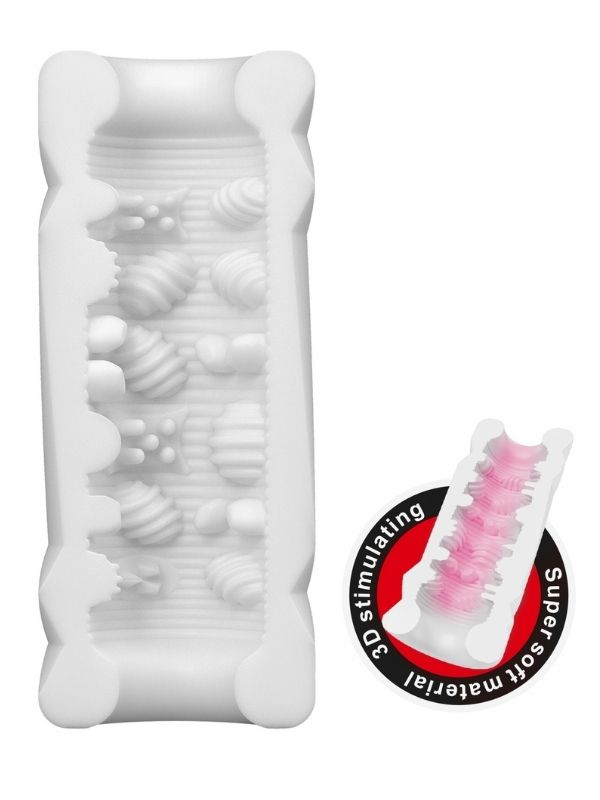 Censan Super Soft Material 3d Stimulating Kola Kutusu Şeklinde Mastürbatör