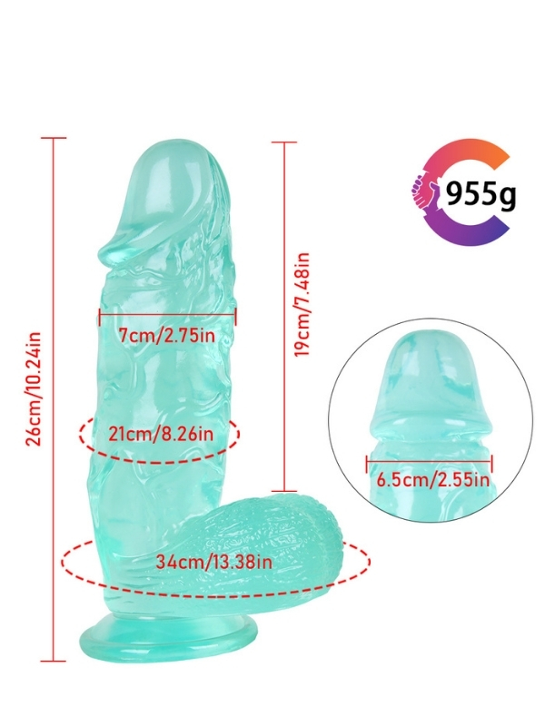Noctis 26cm Yeşil Realistik Dildo No:155