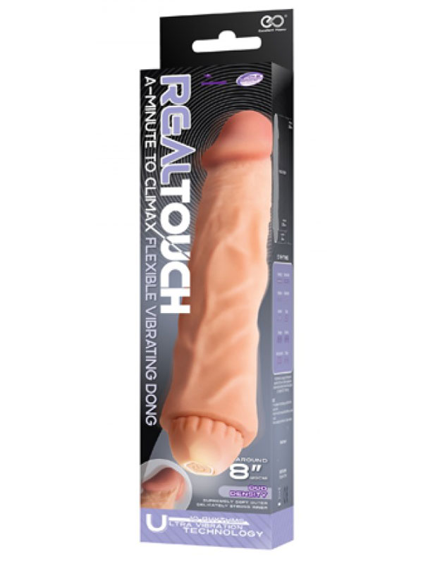Real Touch Çift Katmanlı 20cm Vibratör