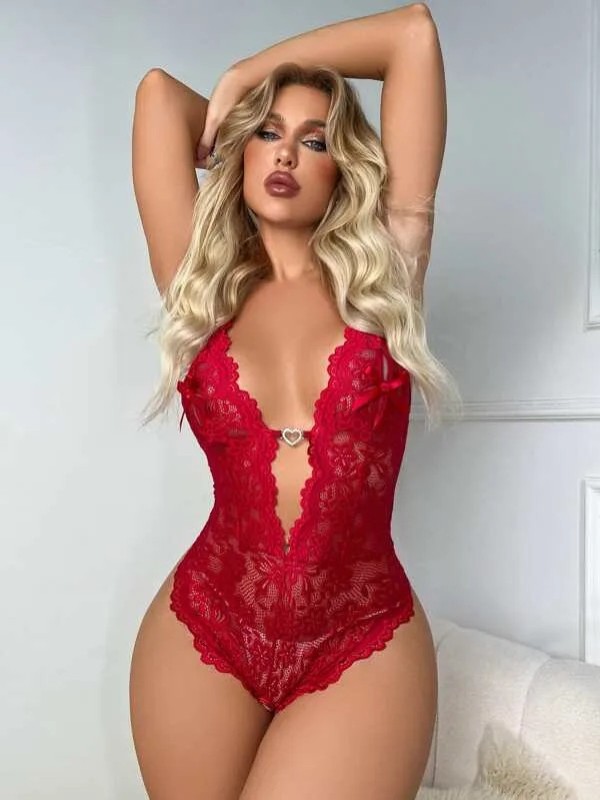 NEW DREAMS KIRMIZI FANTEZİ BODYSUİT