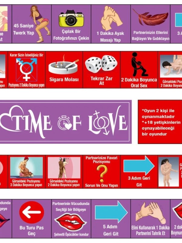TİME OF LOVE ÇİFTLER İÇİN FANTEZİ KUTU OYUNU