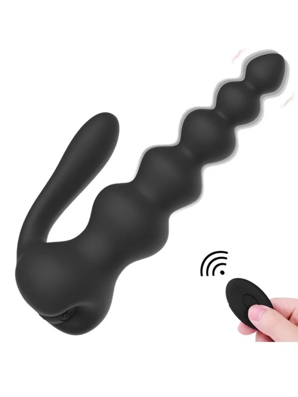 Neue 10 Fonksiyonlu Titreşimli Anal Boncuklu Plug – Kablosuz Kumandalı