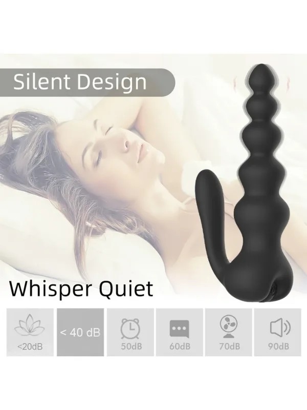 Neue 10 Fonksiyonlu Titreşimli Anal Boncuklu Plug – Kablosuz Kumandalı