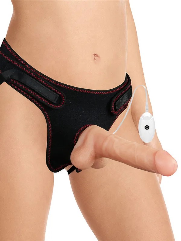 Vibrating Easy Strapon Set 7.5 İnç Belden Bağlamalı Model2