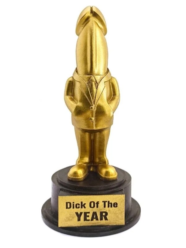 Dick Of The Year – Esprili Masaüstü Ödül Heykeli Model 2