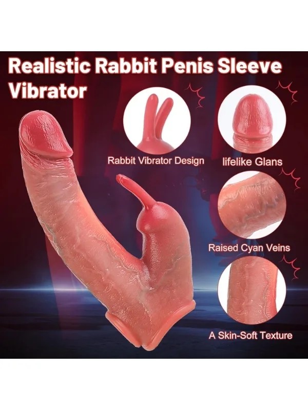 Uzaktan Kumandalı Tavşan Penis Kılıfı