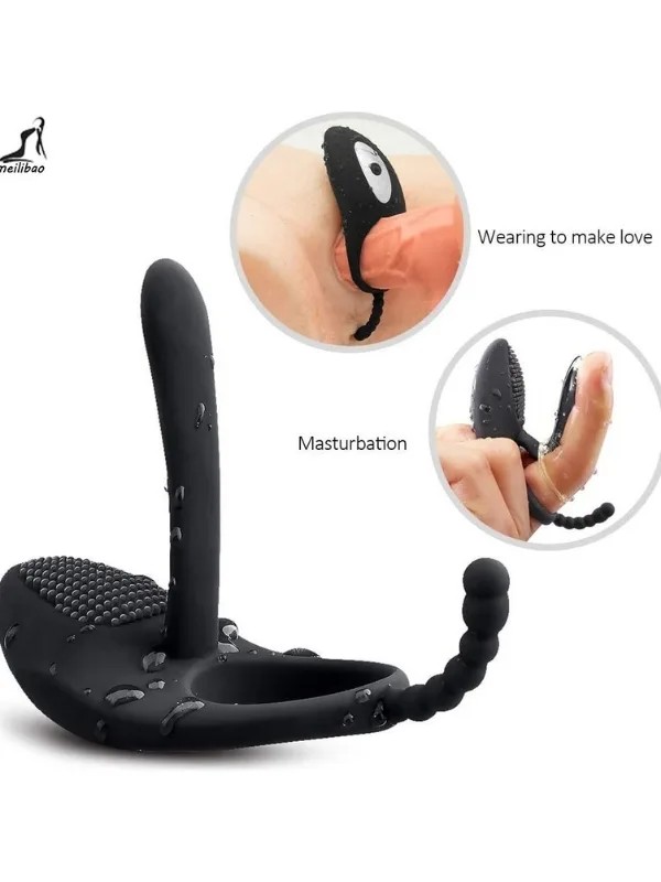 Love Glow Love Desire 3’ü 1 Arada Klitoris, Anal ve Vajinal Uyarıcı – Titreşimli Testis ve Penis Halkası