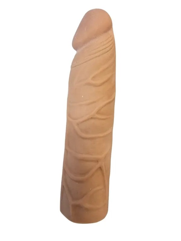 Gerçekçi Melez Penis Kılıfı Et Dokusunda 17 cm
