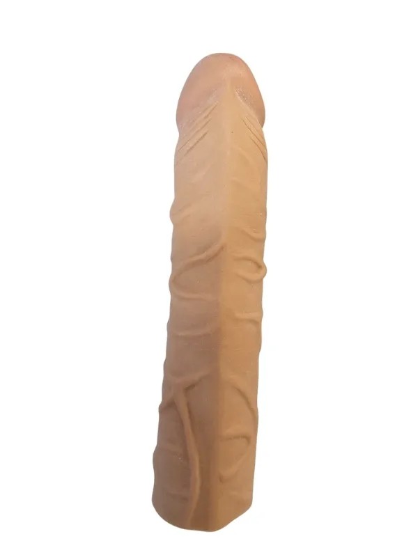 Gerçekçi Melez Penis Kılıfı Et Dokusunda 17 cm