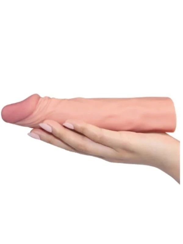 Add 2" Pleasure X Tender Penis Sleeve Flesh