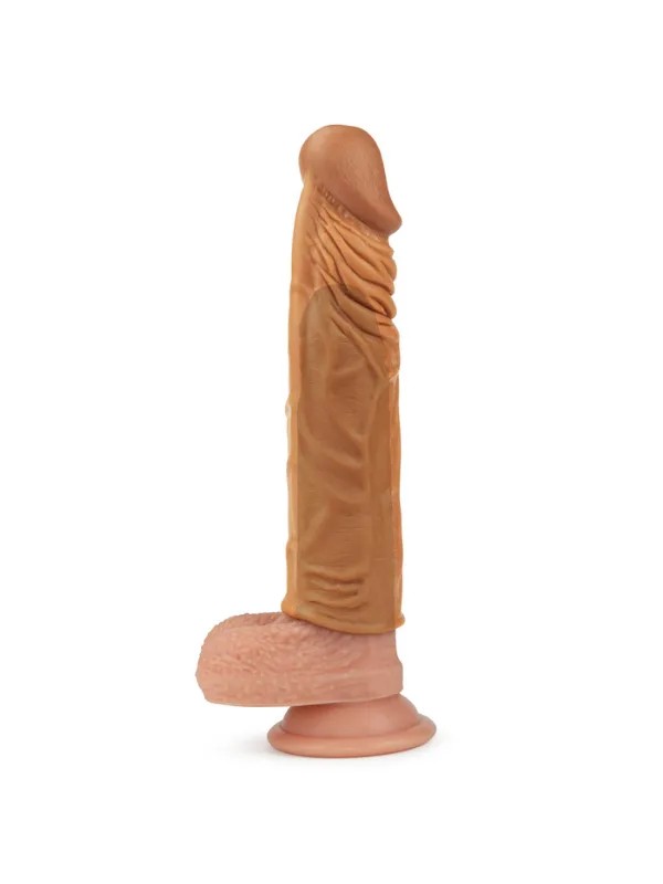 Add 2" Pleasure X Tender Penis Sleeve Brown
