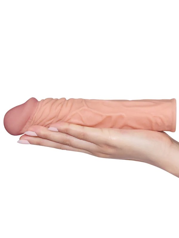 Add 2" Pleasure X Tender Penis Sleeve Flesh