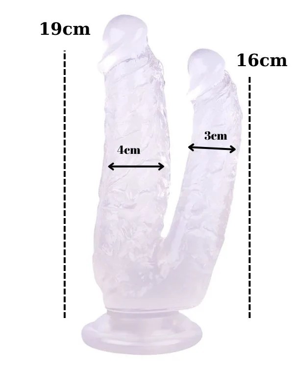 Noctis 19cm Beyaz Çiftli Dildo No:76