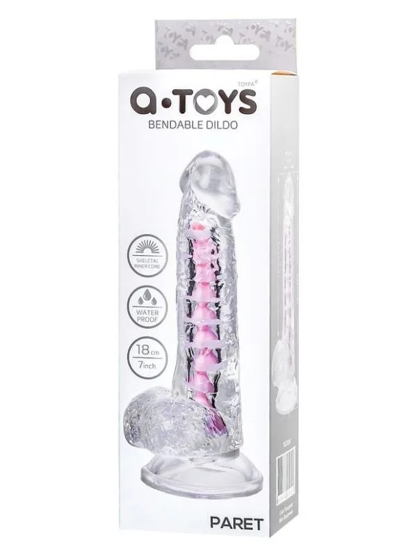 Paret Kıkırdaklı Jel Dildo 18 cm