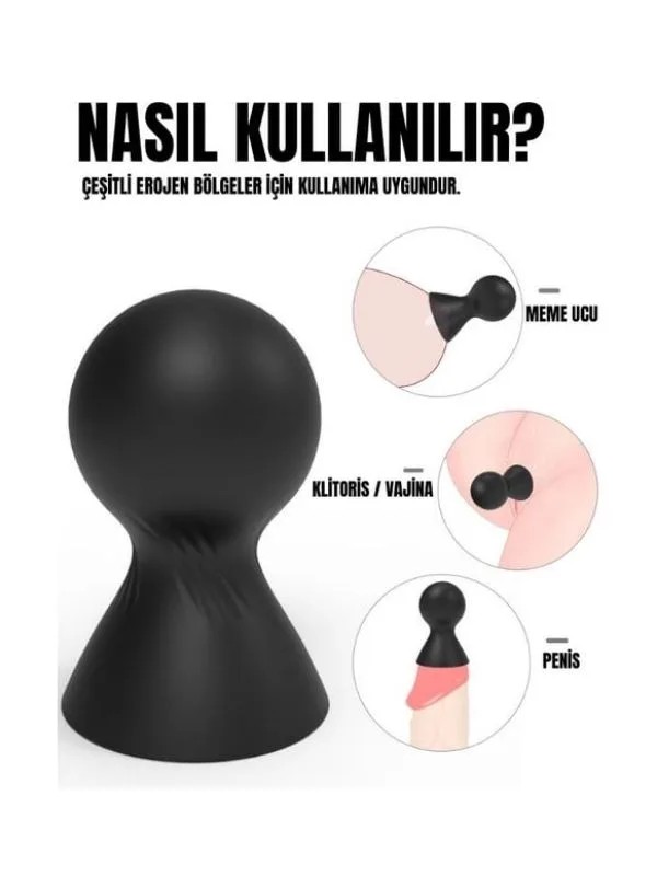 Meme Ucu Vakum Cup – Güçlü Emiş Özellikli Göğüs Uyarıcı