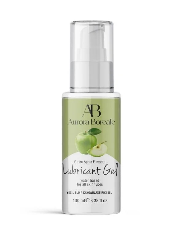 Aurora Boreale Yeşil Elma Aromalı Kayganlaştırıcı Jel 100 ML