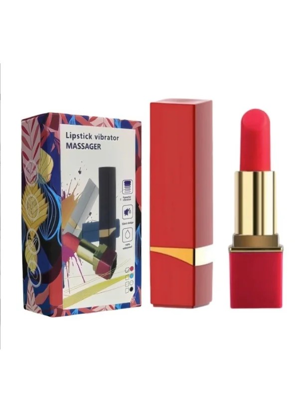 Ruj Şeklinde Mini Vibratör – 10 Mod, Şarjlı, Gizli Tasarım, Güçlü Titreşim