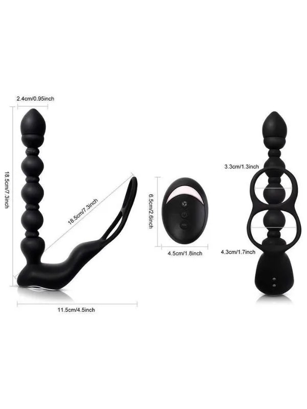 Isıtmalı Penis Halkalı Anal Prostat Vibratör