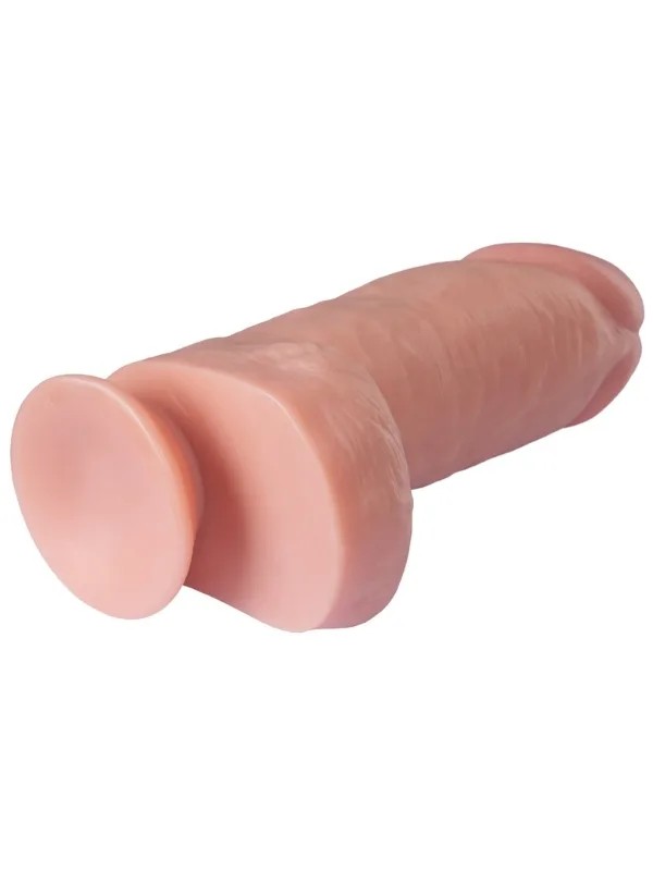 Gerçekçi Tasarımlı Geniş Çaplı Silikon Dildo 24,5 cm