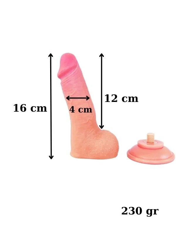 Ultra Gerçekçi 16 Cm Kıkırdaklı Dildo