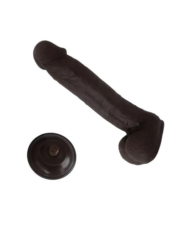 Ultra Gerçekçi 24 Cm Model2 Brown Melez Kıkırdaklı Dildo