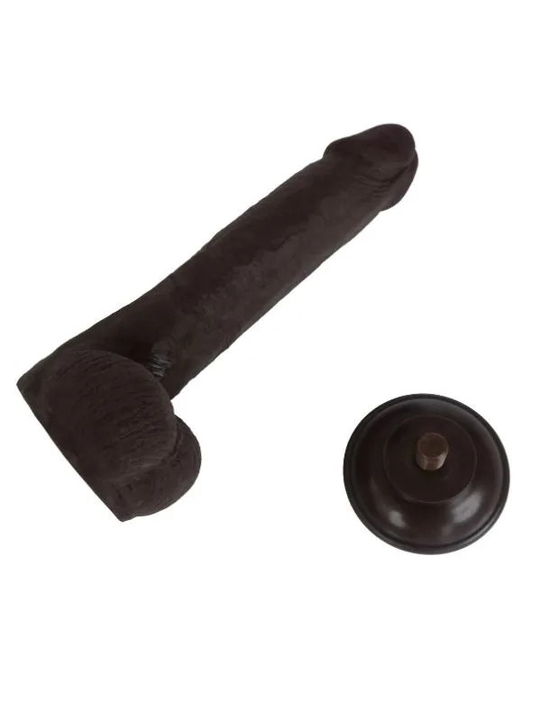 Ultra Gerçekçi 24 Cm Brown Melez Kıkırdaklı Dildo