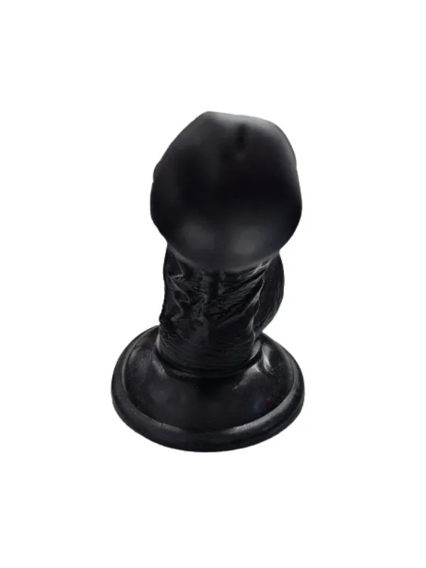 Gerçekçi Testisli Siyah Dildo 16 cm