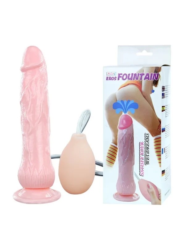 Eros Fountain Fışkırtmalı Dildo 20 Cm