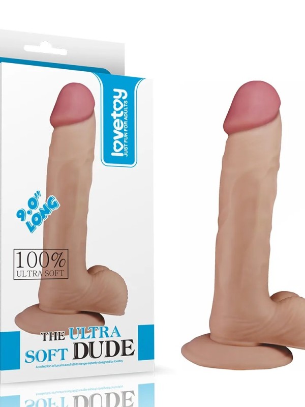 9İnç The Ultra Soft Dude Dildo