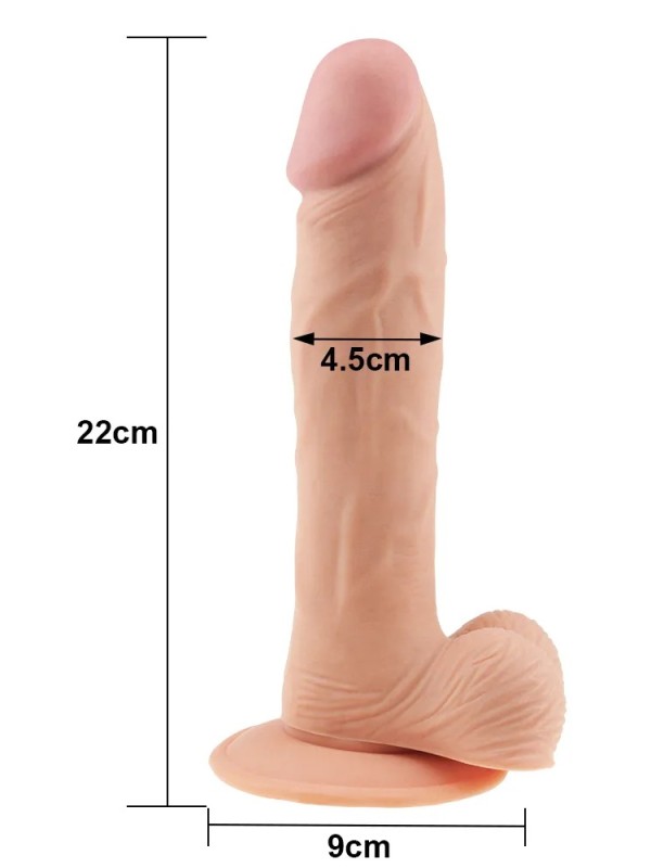 9İnç The Ultra Soft Dude Dildo