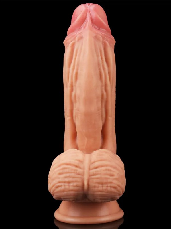 10 İnç Dual layered Platinum Silicone Cock - Flesh