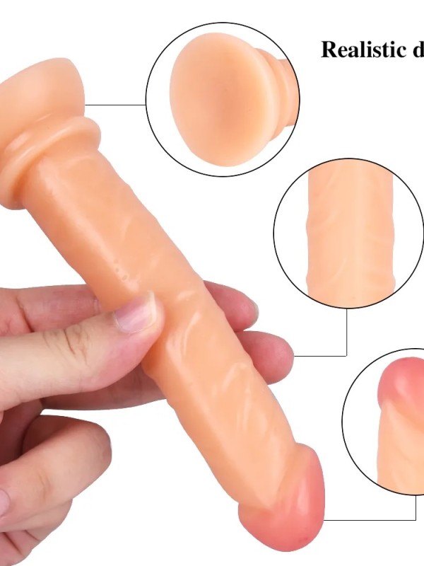 15CM Testissiz Gerçekçi Anal Dildo