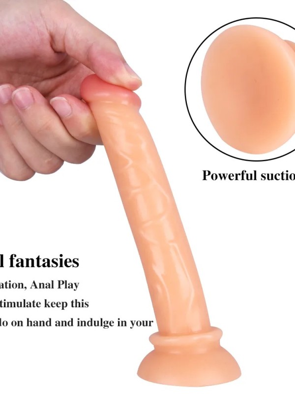 15CM Testissiz Gerçekçi Anal Dildo