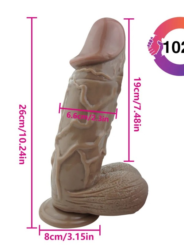 26CM Gerçekçi Mega Dildo