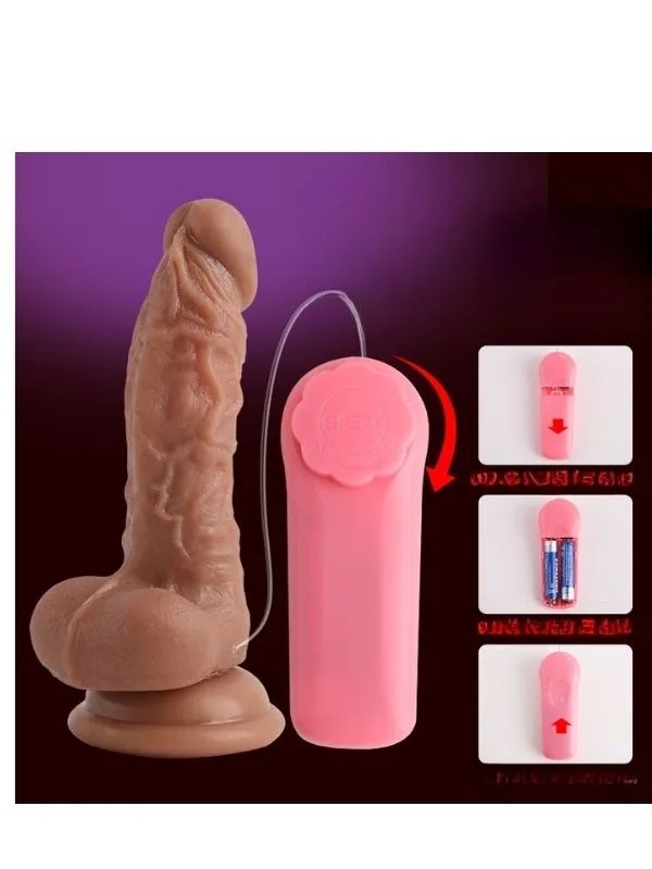 13.4 Cm Kablolu Kumandalı Dildo Vibratör