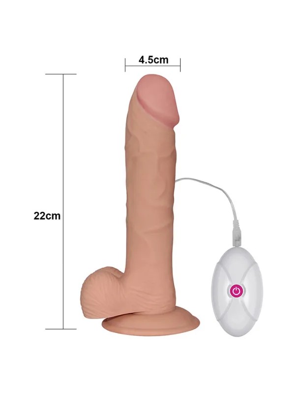 9 İnç The Ultra Soft Dude Vibrating Realistik Vibratör