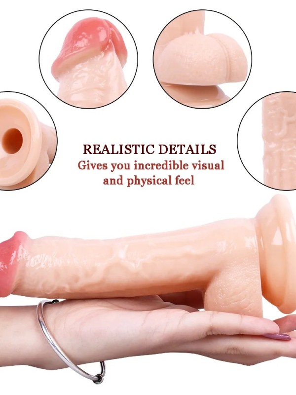 19CM Gerçekçi Ten Rengi Dildo Penis
