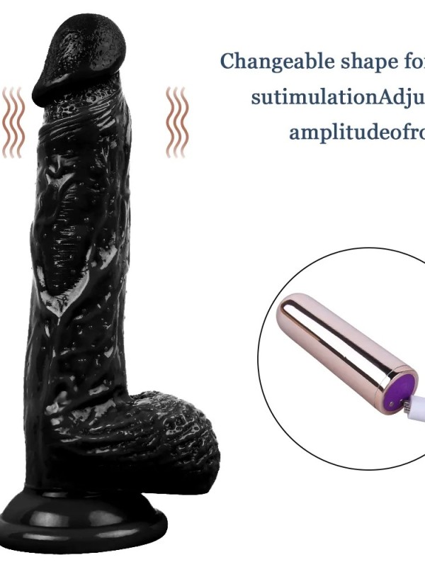 21CM Gerçekçi Zenci Dildo Penis