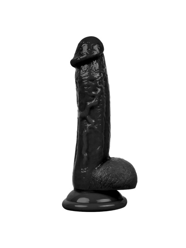 19CM Gerçekçi Siyah Dildo Yapay Penis