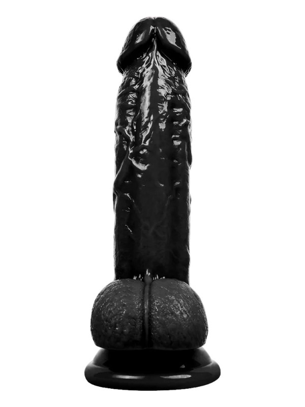 19CM Gerçekçi Siyah Dildo Yapay Penis