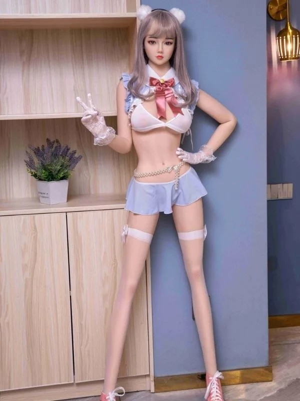 Gerçekçi 148 cm Silikon Başlı TPE Seks Doll – Kalça Hareketli ve Ses Özellikli Model B