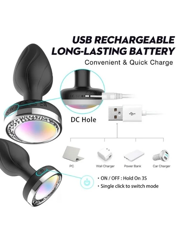 Ycxydr Telefon Kontrollü Titreşimli Anal plug