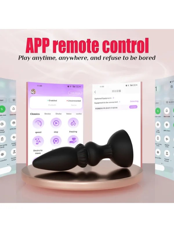 FoxShow APP Kontrollü Teleskopik Prostat Stimülatörü