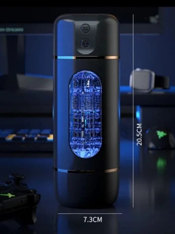 USB Şarjlı 10 Mod Titreşimli Sesli Akıllı Mastürbatör Siyah