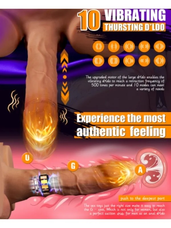 L-Join Gerçekçi İleri Geri Haraketli Titreşimli 5 Kg Kalça Vajina Dildo Mastürbatör