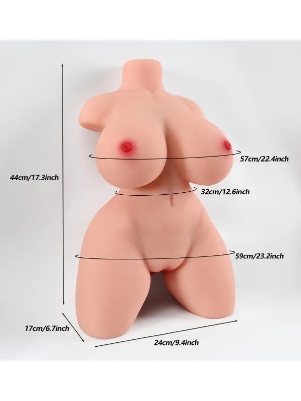 L-Join Gerçekçi 44 Cm Yarım Vücut Vajina Mastürbatör
